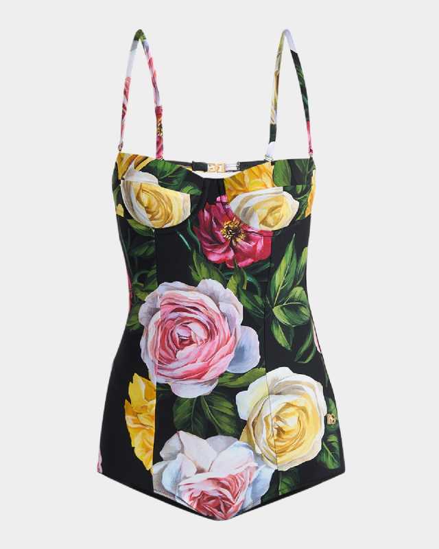 St. Peonie Rose One-Piece Swimsuit